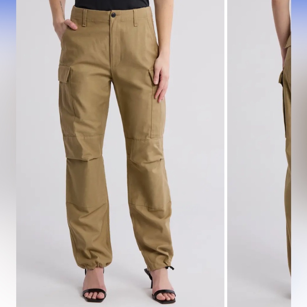 Rag & Bone Tan Cargo Pants with Relaxed Fit